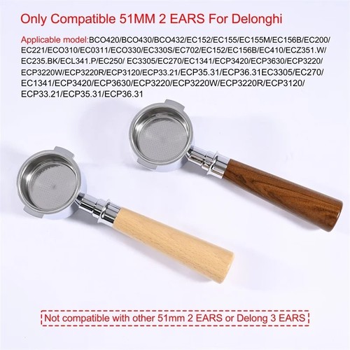 51mm ear bottomless - 51mm, coffee